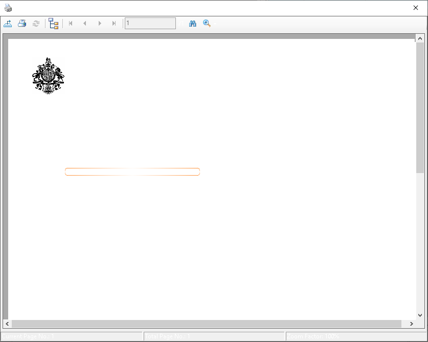 A Notice of Terms of Engagement being generated in EasyPay, shown in the print preview window