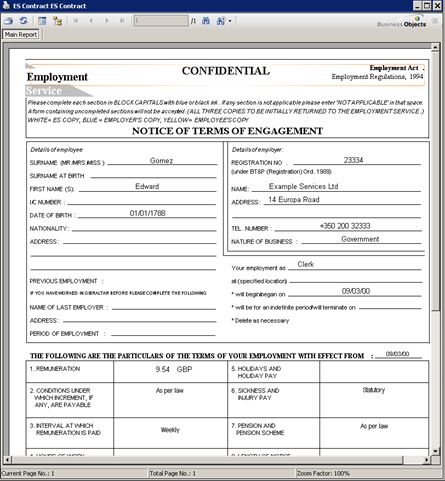 Sample Terms Of Engagement Form